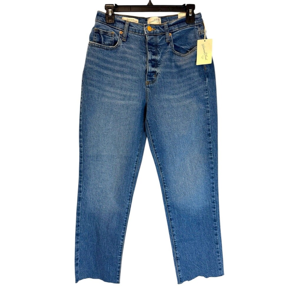 Universal Thread Women’s Blue Jeans Size 6 High Rise 90’s Slim Button Fly NEW